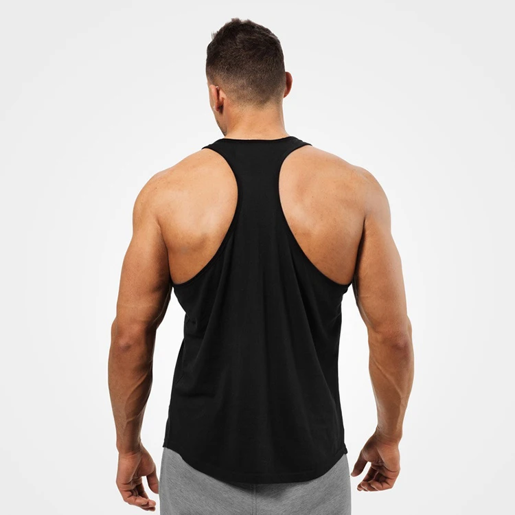 High Quality Custom Logo Sleeveless Men Bodybuilding Fitness Gym Tank Top Workout Sport Gym Vest