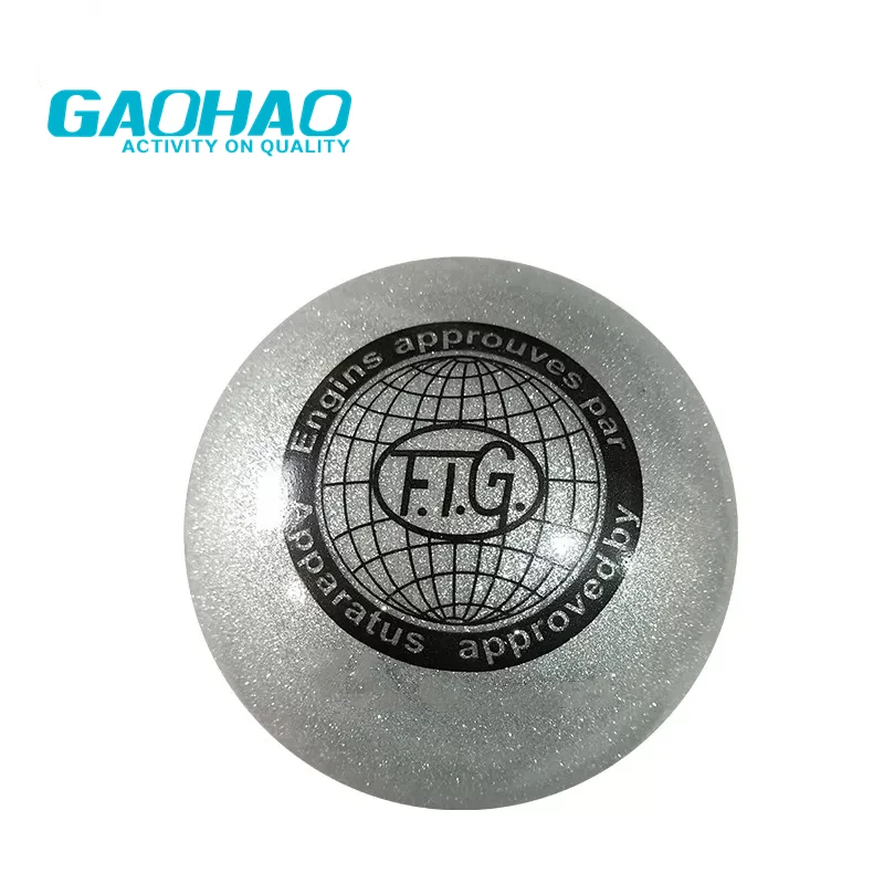 GAOHAO 19 см Серебряный мяч для ритмической гимнастики с блестящей поверхностью 15-19 рис. Оборудование