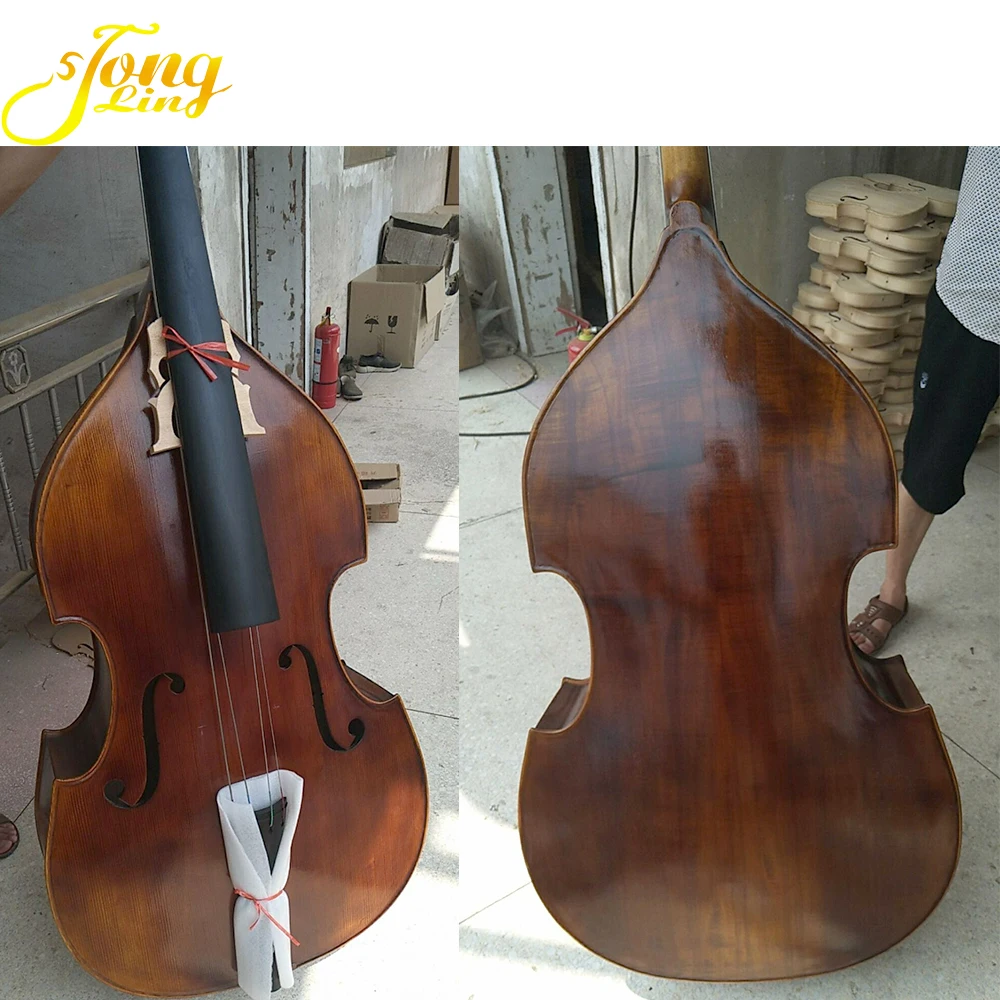 Tongling Workshop Antique Style Handmade  Solid Wood 3/4 Double Bass