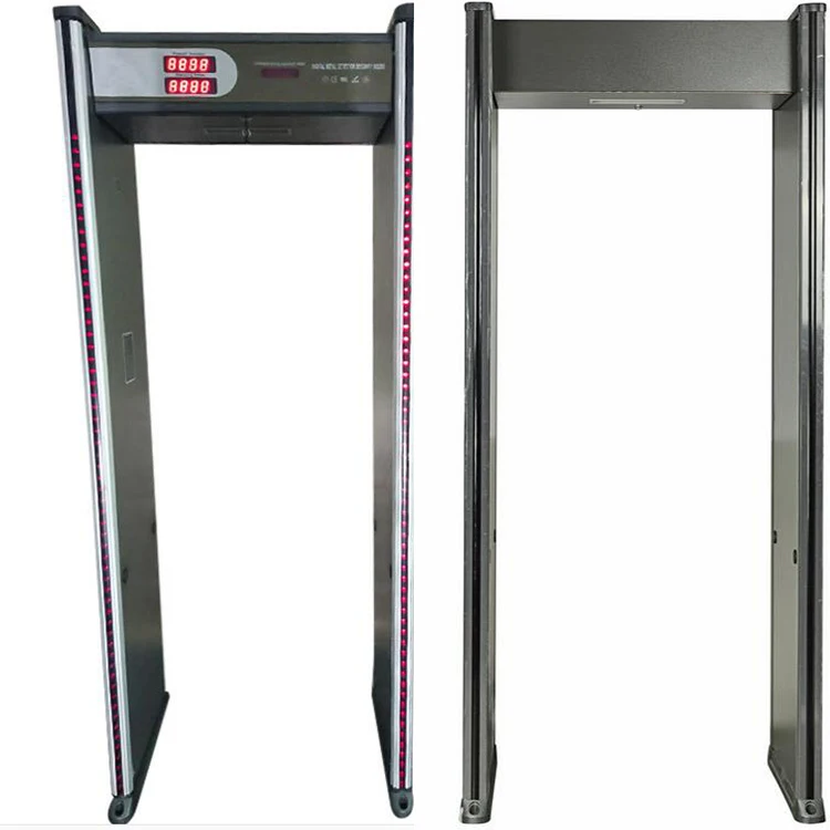 
 Высокочувствительный проходной металлоискатель с 6 зонами и пультом дистанционного управления светодиодной подсветкой  