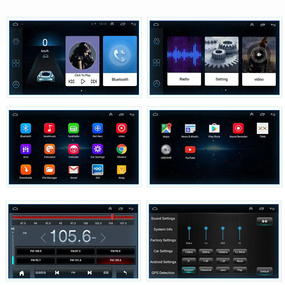 Android 2Din 7inch Car Radio Car multimedia Player System Gps Navigation For VW Polo Golf Passat Jetta