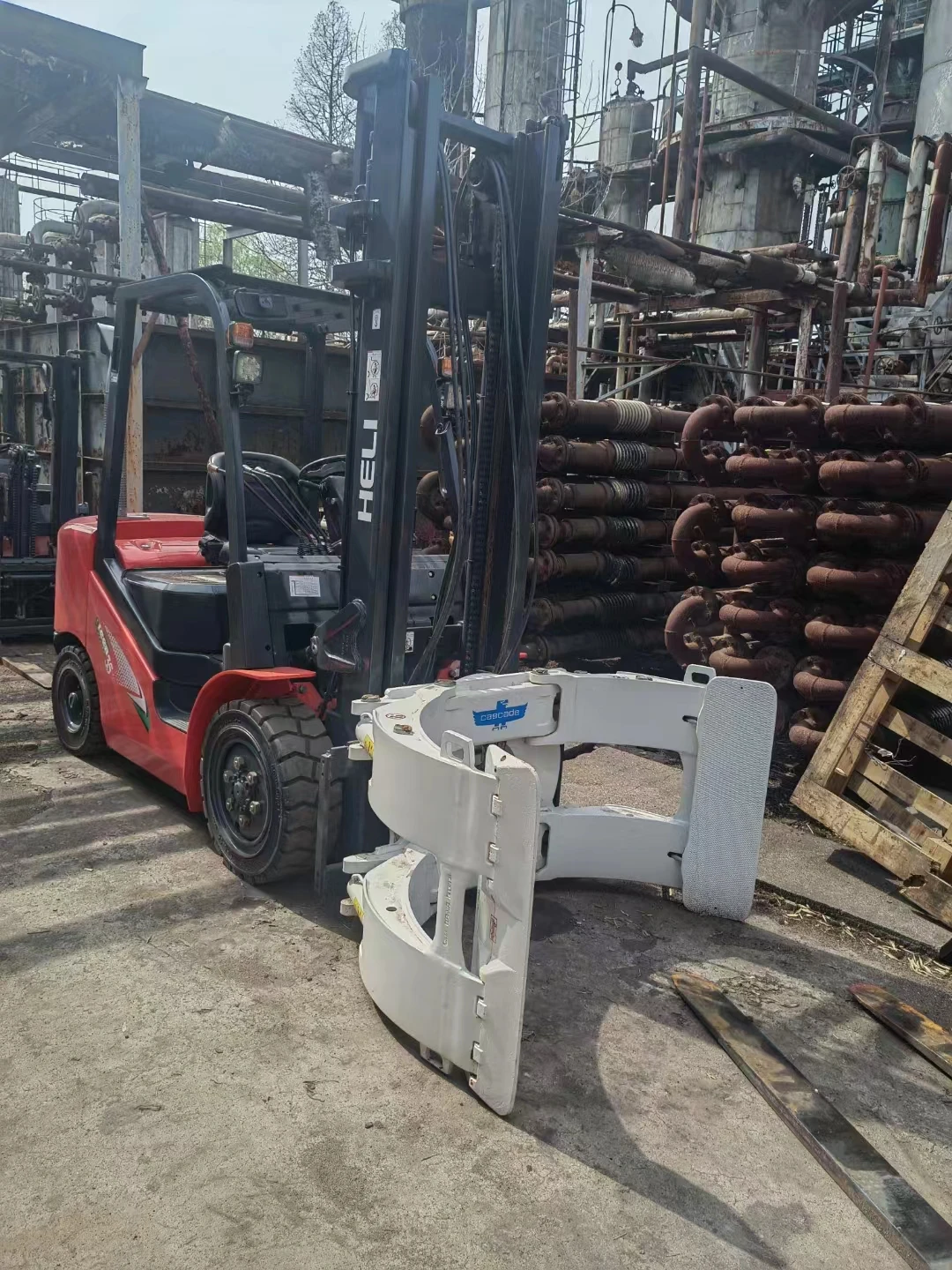 3.5ton Used China HeLi forklift K35 secondhand  Multifunction forklift parts for sale
