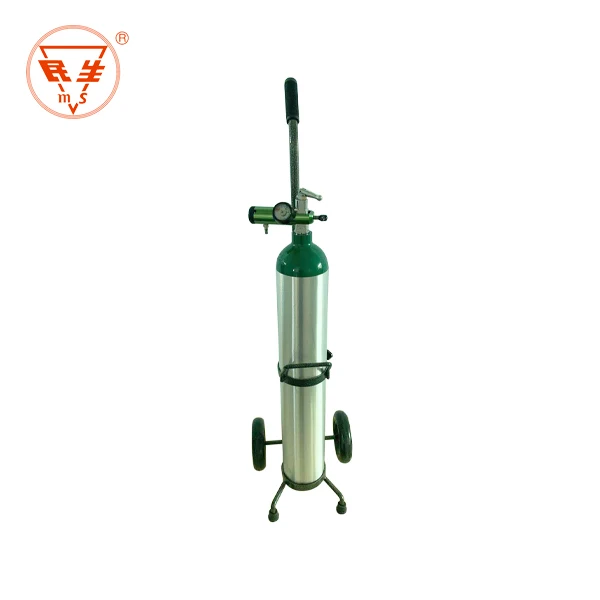 High-Pressure Aluminum Oxygen Gas Cylinder Durable Steel Material for LPG Nitrogen Medical Gas Use