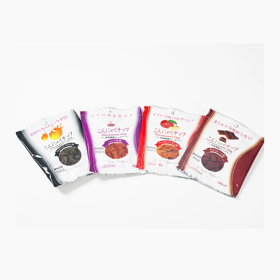 Nutritious ready eat konjac chips dried snack food manufacturer