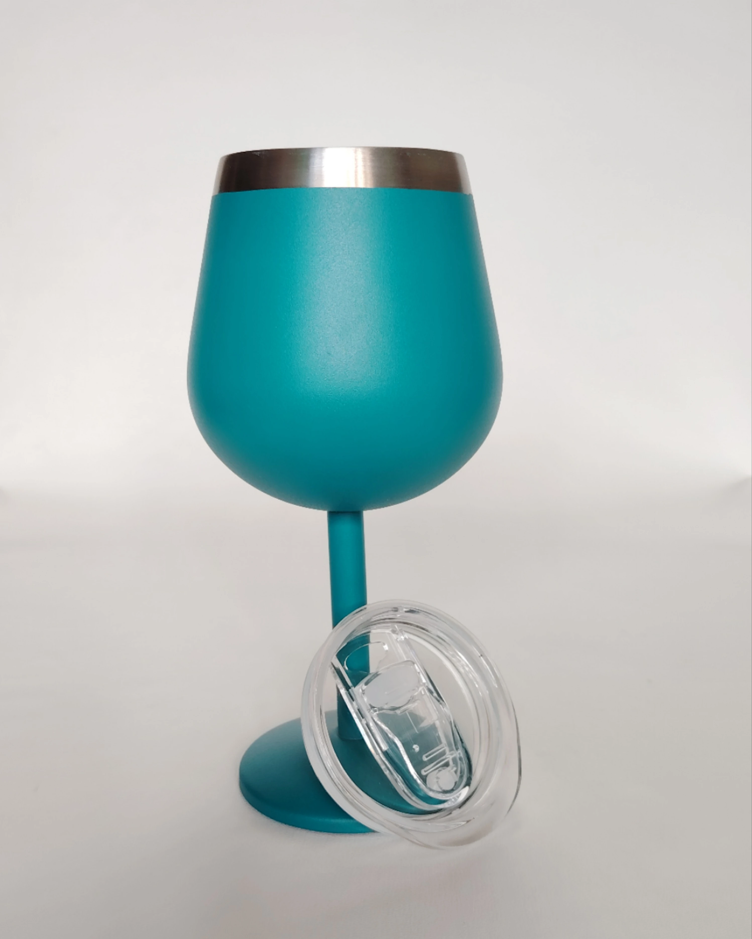 Customized martini glasses unbreakable margarita cocktail glasses double wall stainless steel red wine tumbler  with logo