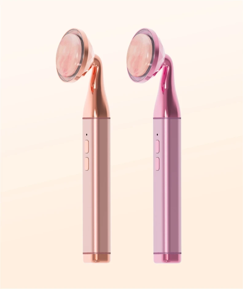 Beauty Facial Jade Roller Gua Sha With Natural Facial Massage Roller Rose Quartz Face Jade Gua Sha Set Skin Care Tools