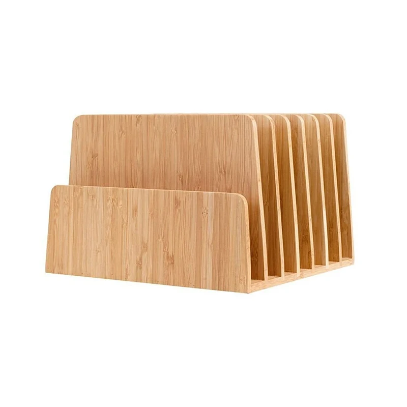 Custom Bamboo Mail Sorter Organizer Multifunctional Other for file Home Office Bamboo Desk Organizer