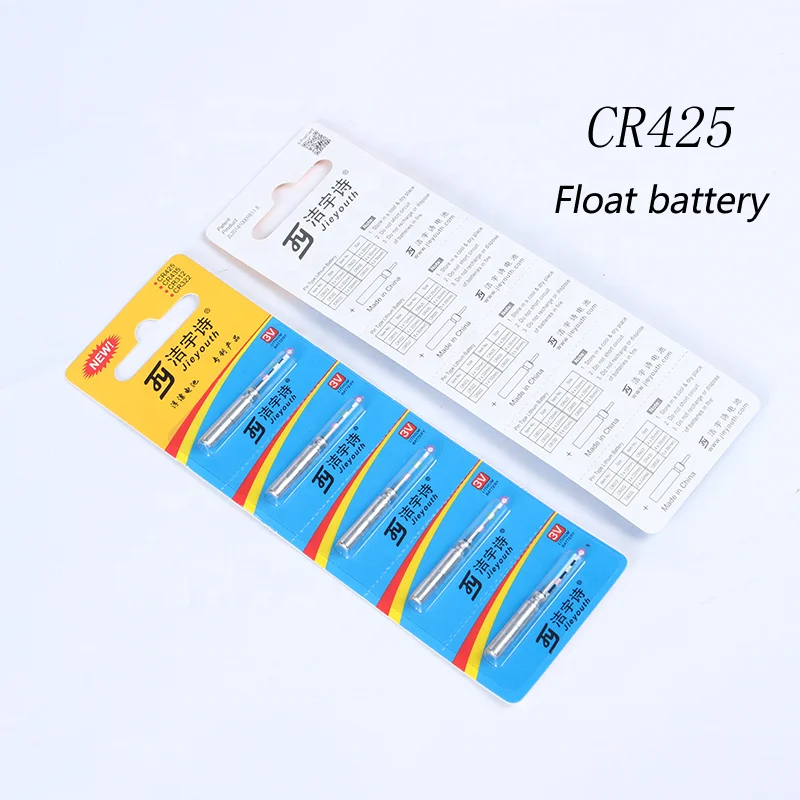 Chinese factory CR425 pin type lithium battery for night fishing floats electronics fishing buoy battery cell