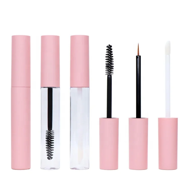 2024 wholesale pink mascara tube waterproof mascara makeup black gel mascara glue
