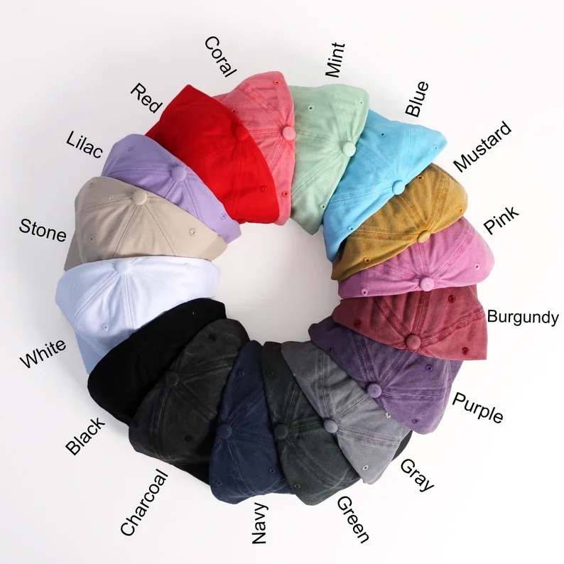 High Quality Adjustable Dad Hat For Man And Woman Embroidery Letter Logo 6 Panels Vintage Baseball Dad Cap