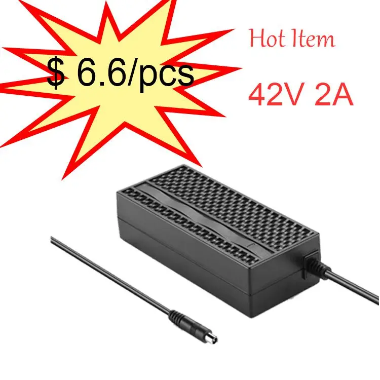 Intelligent Power CE FCC KC Certification 42V 2A Li ion Battery Charger For Lime Scooter 36V Battery