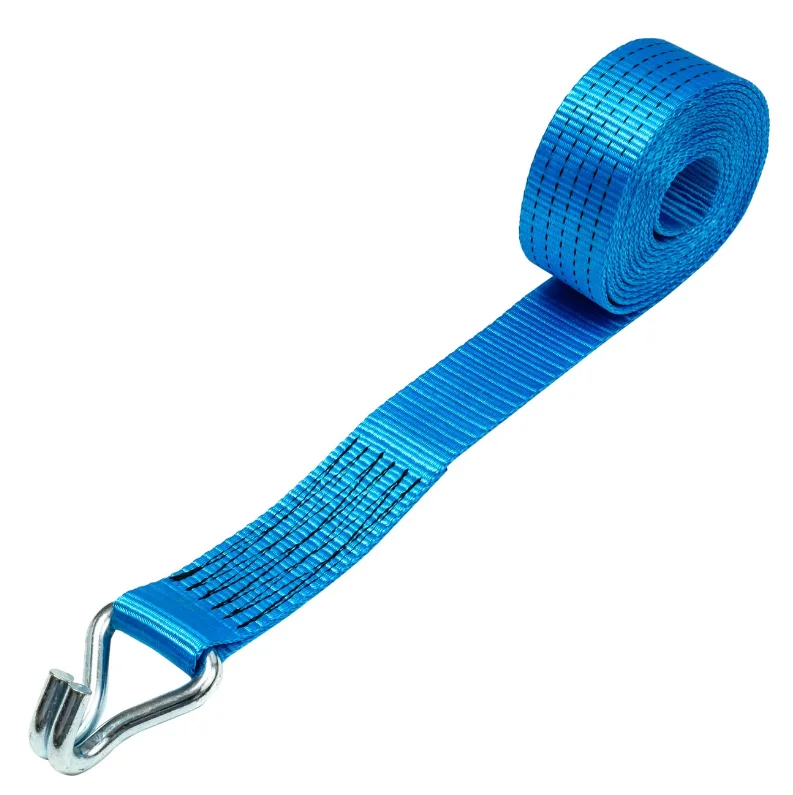 Auto parts truck heavy duty polyester white ratchet strap endless 5 ton cargo lashing belt