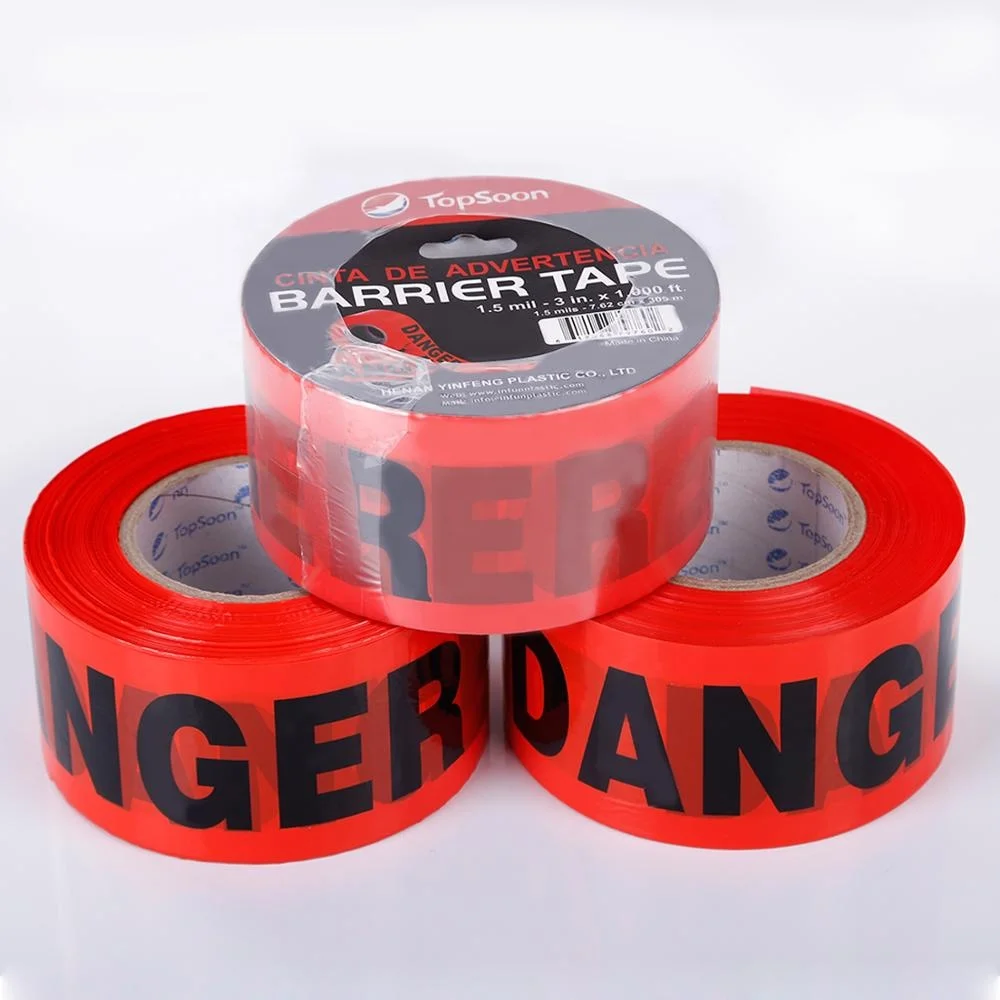 Неклейкая лента для предупреждения рулон желтой строительной ленты украшения