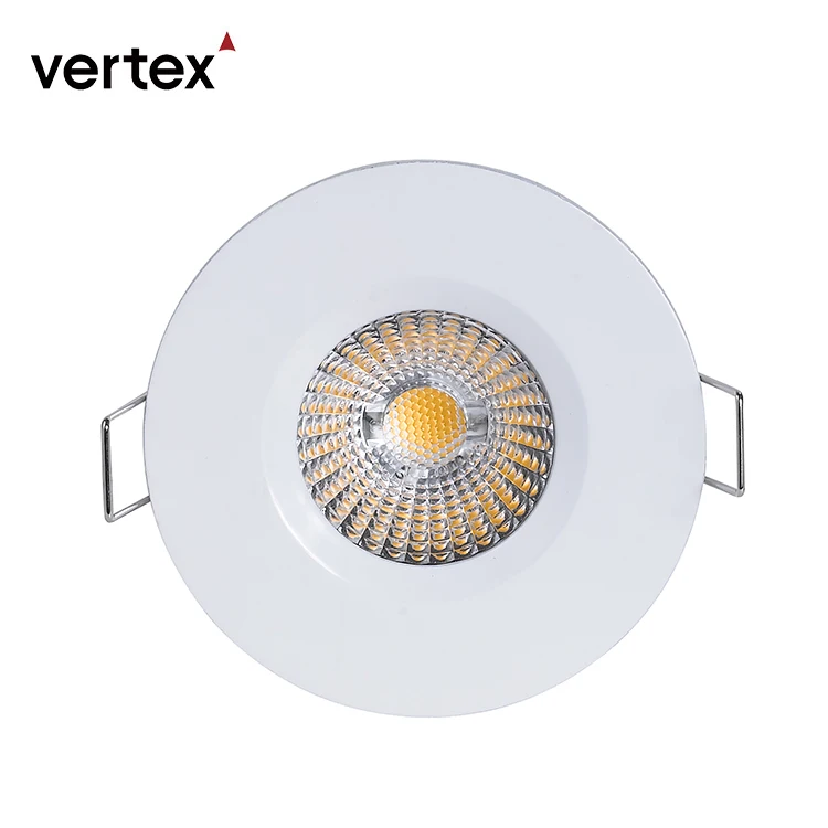 IP65 RoHS CE ceiling recessed fixed trimless cct antiglare cob led downlight dimmable 8W 5000k