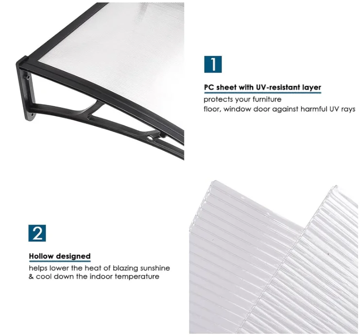 Customized Manual Sun Shades Outdoor Awnings Canopy Patio Roof Cover Retractable Awning