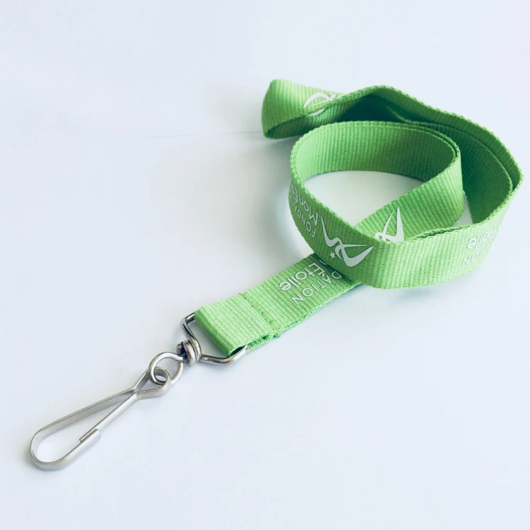 2021 Custom ECO-Friend and recycle custom bamboo lanyard with your logo/cotton lanyard