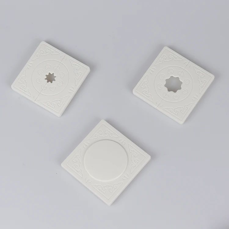 
Wall hole cover through plastic sleeve plastic wall hole cover with lid pipe strap for air-conditioner installation 