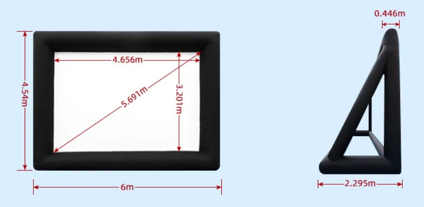 Inflatable movie screen Playground Customized Foldable Inflatable Movie Screen Outdoor Advertising Inflatables