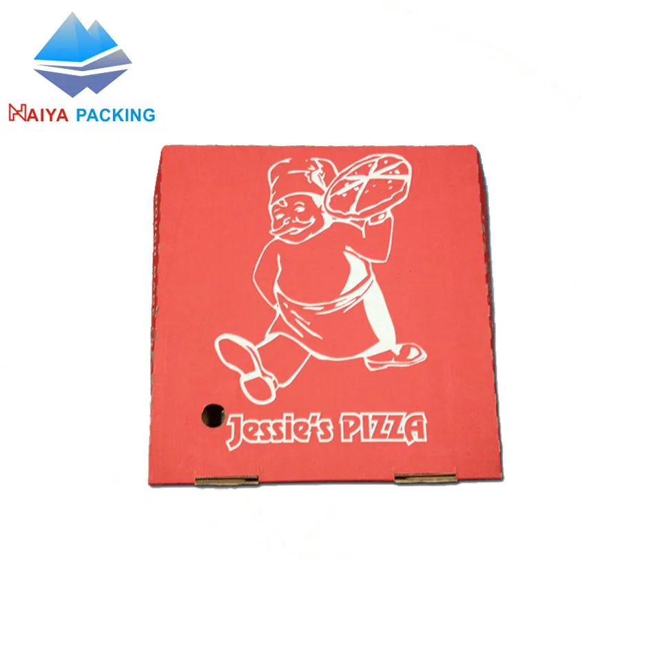 New Style Food Packaging Box Customize Size Corrugated Pizza Delivery Box