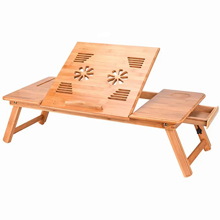 Портативный Бамбуковый стол для ноутбука, стол для ноутбука