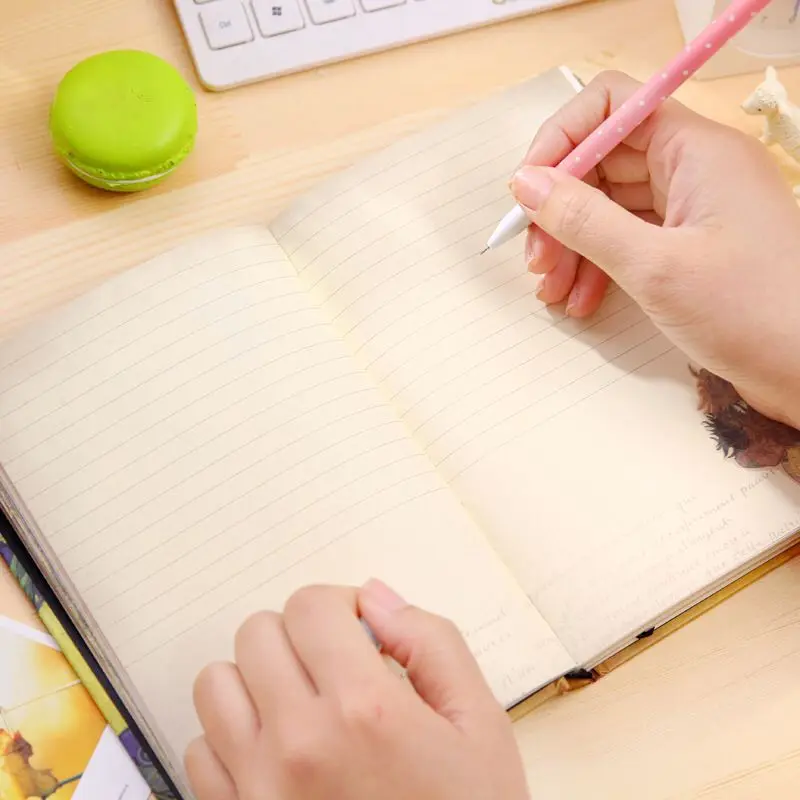 A5 hardcover notebook color pages hand-painted notepad retro illustration Journal notebooks