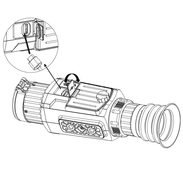 Factory Wholesale Thermal Imager with High-Sensitivity IR Detector for Outdoor Hunting Rescuing Military Thermal Image Scope