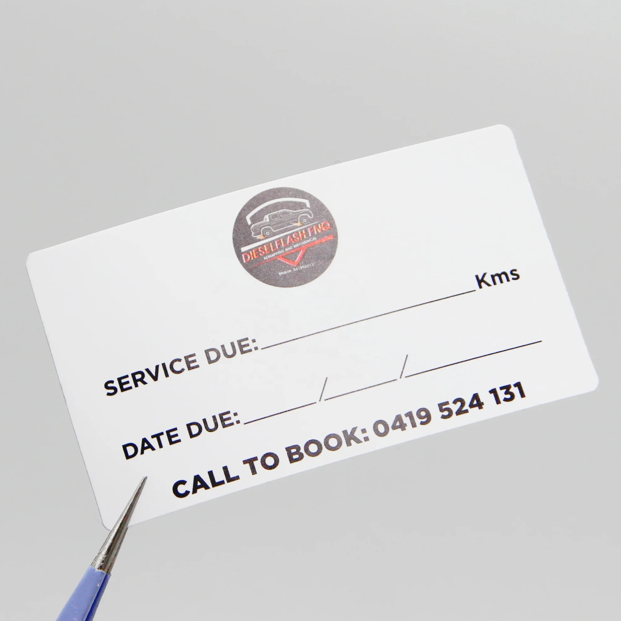 Customized OEM Writable Sticker Double Sided Printing Custom Car Service Sticker Waterproof Label Sticker Print Label