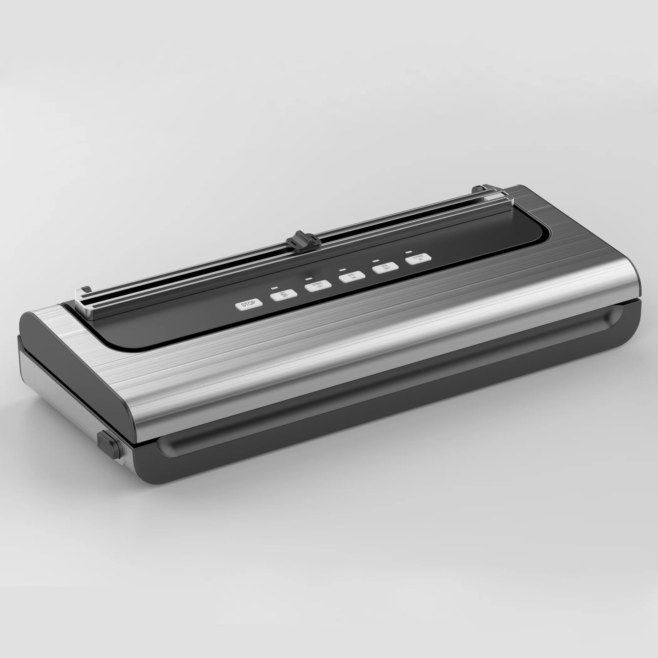 Silver Color Portable Vacuum Sealer With Built-in Cutter Food Packaging Sous Vide Cooking and Vacuum Food Saver