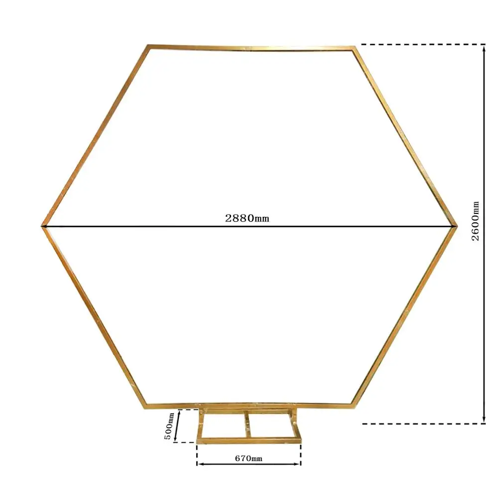 Golden Metal Wedding Arches Garden Home Gate Arch Design Balloon Flower Arch Stand  for sale