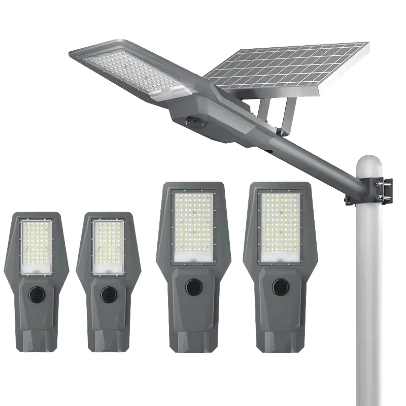 100w 200w 300w 400w SMD Split LED Solar Panel Lamp Waterproof IP65 Aluminum Outdoor Road Solar Street Light with Remote Control