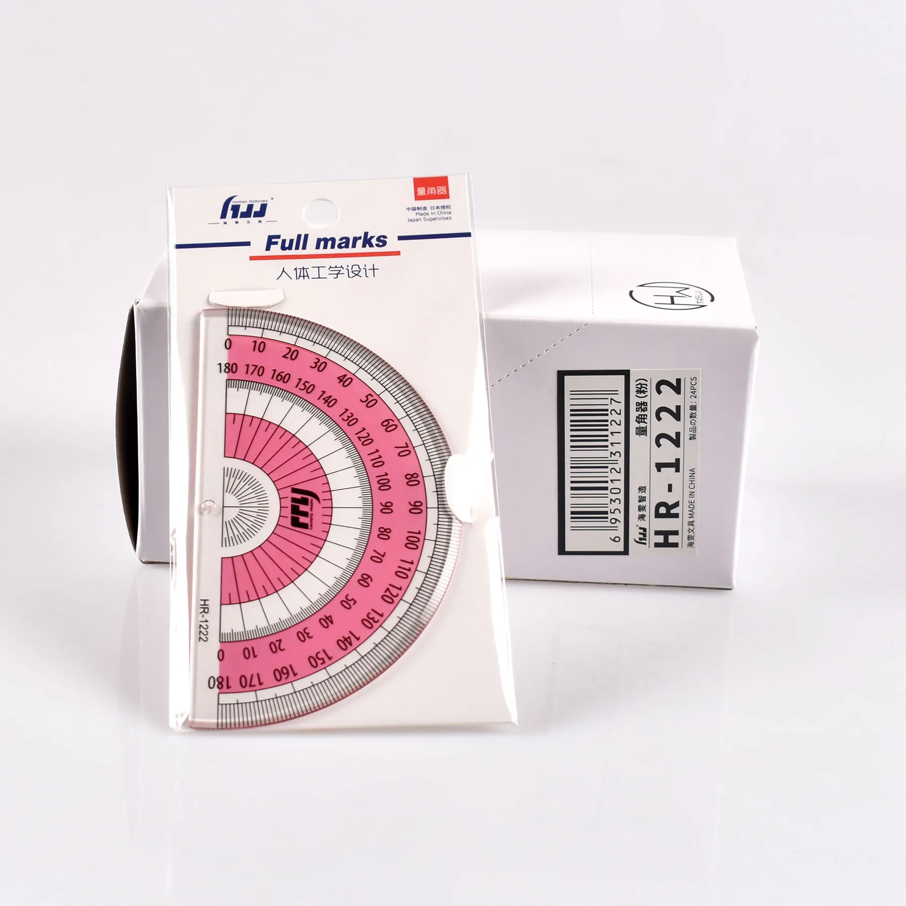 Japanese ruler school office  plastic ruler student color  protractor school stationery