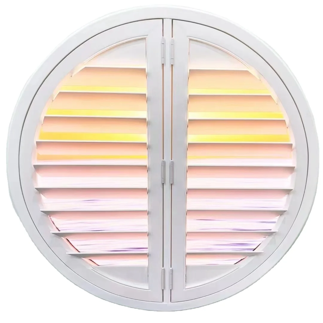 Customized Horizontal Pattern Plastic Color white PVC shutter blinds