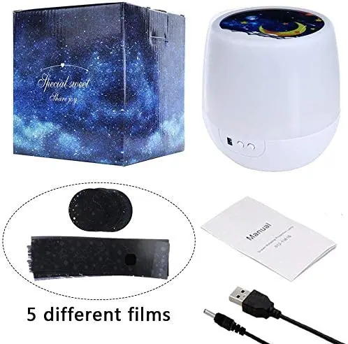 Unique Gifts Baby Night Light Moon Star Projector 360 Degree Rotation Ambient Light