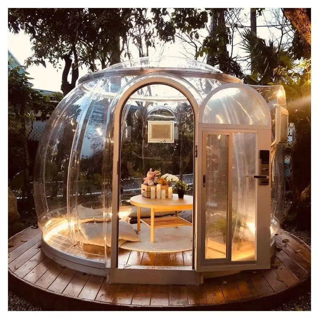 Full House Outdoor Fiberglass Sunroom Winter Fiberglass Dome Polycarbonate House Kits