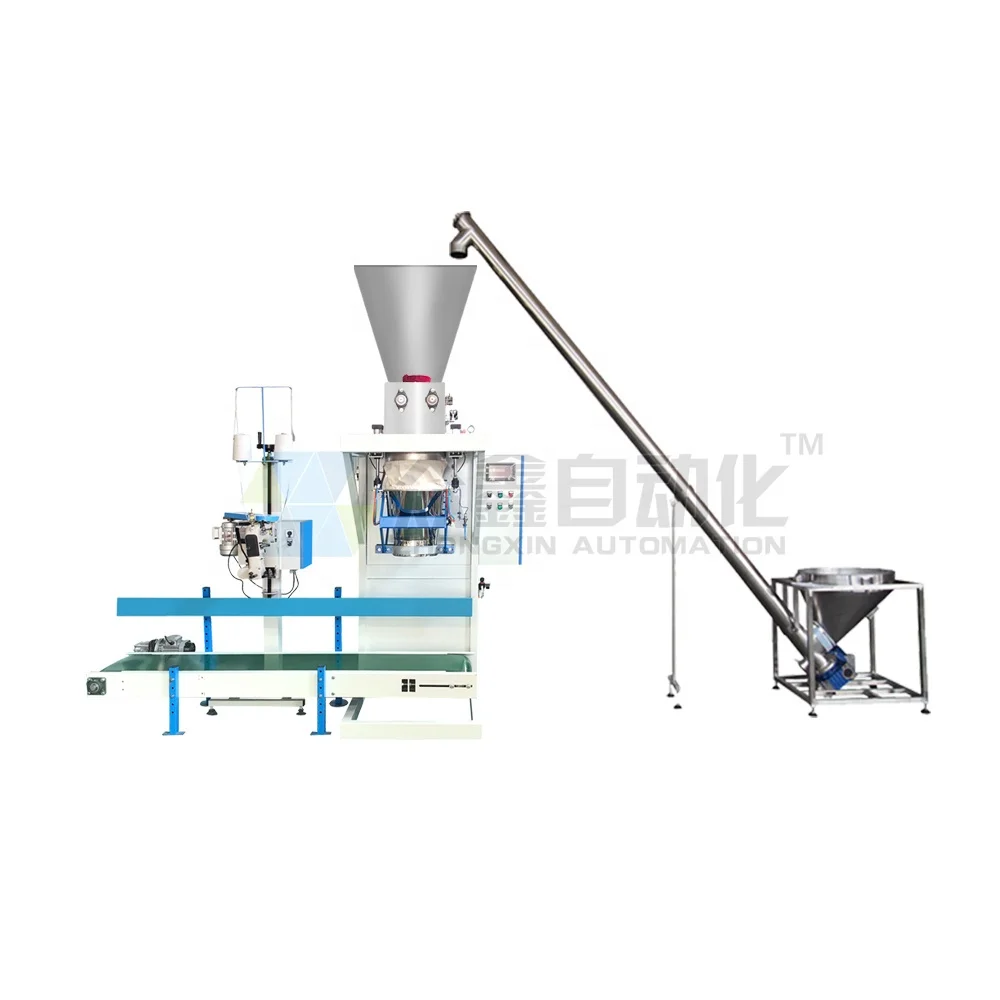 Semi Automatic 10kg-50kg Cement Flour Toner Silica Kaolin Powder Potato Starch Packing Machine