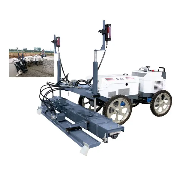 Double wheel concrete floor laser paving machine cement floor leveling machine laser straightening machine