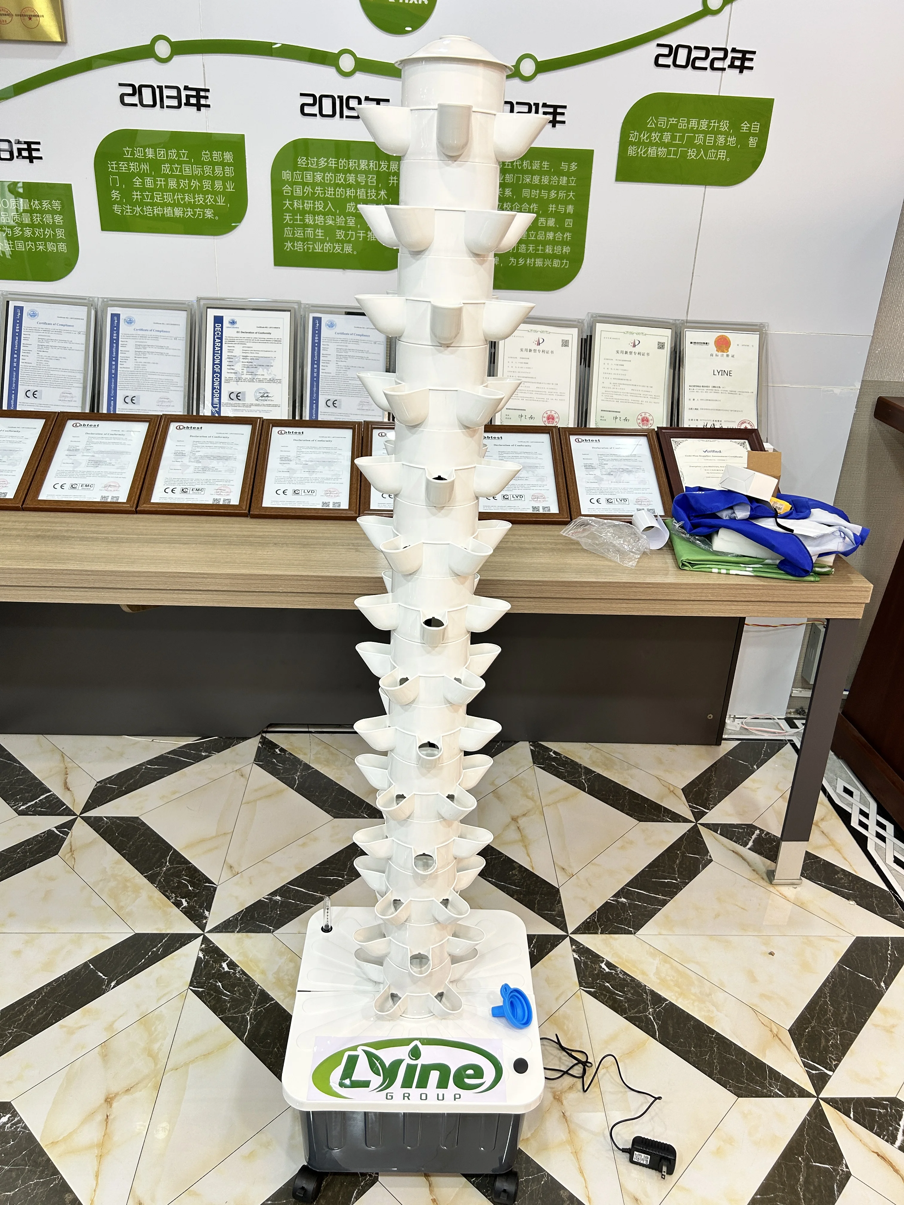 Good Qualitylyinefully Automatic Hydroponic Towers For Growing Veggies Tomato Straberry70 Planting Holes Household And Garden