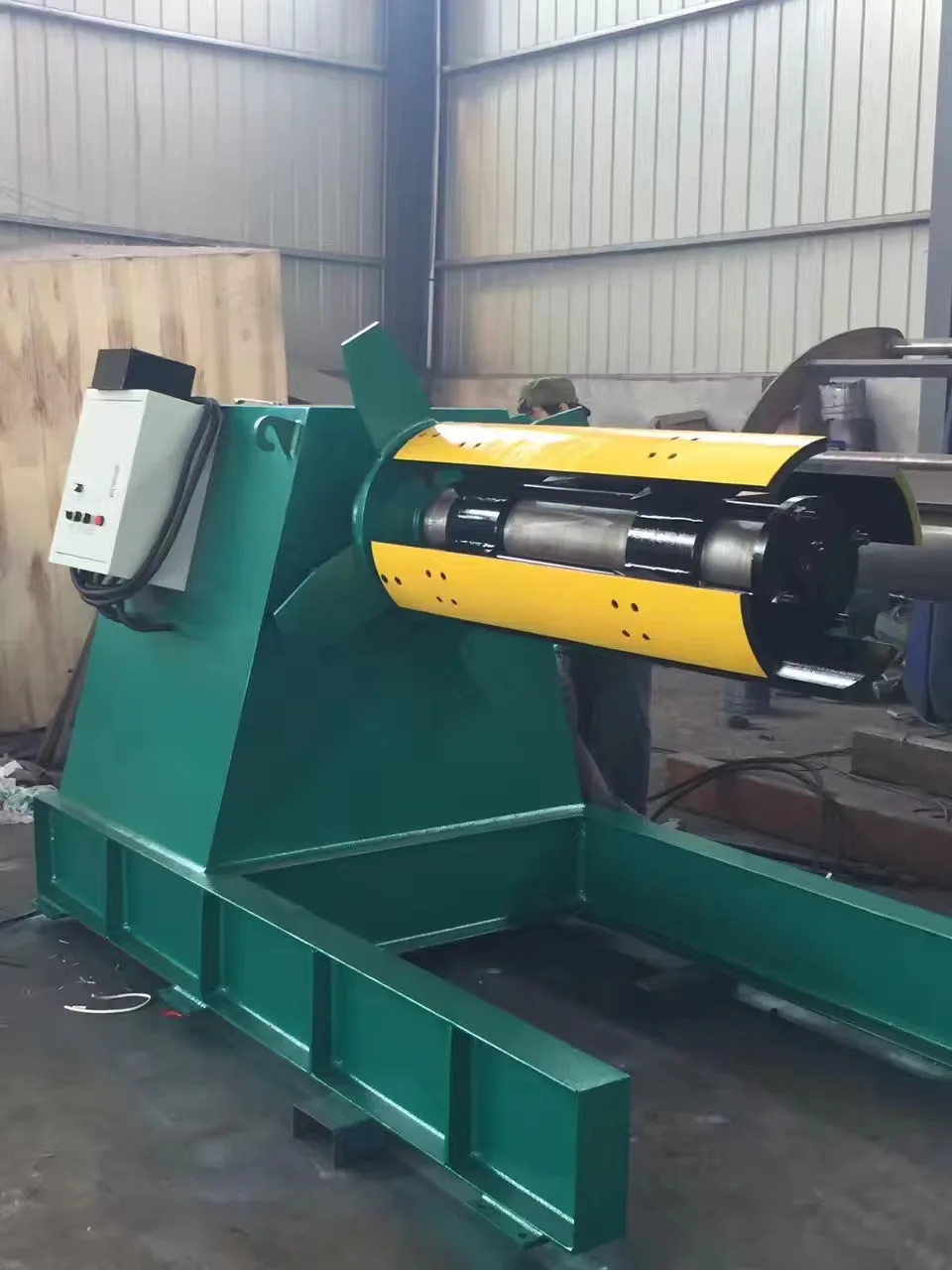 5 tons hydraulic steel coil decoiler uncoiler machine
