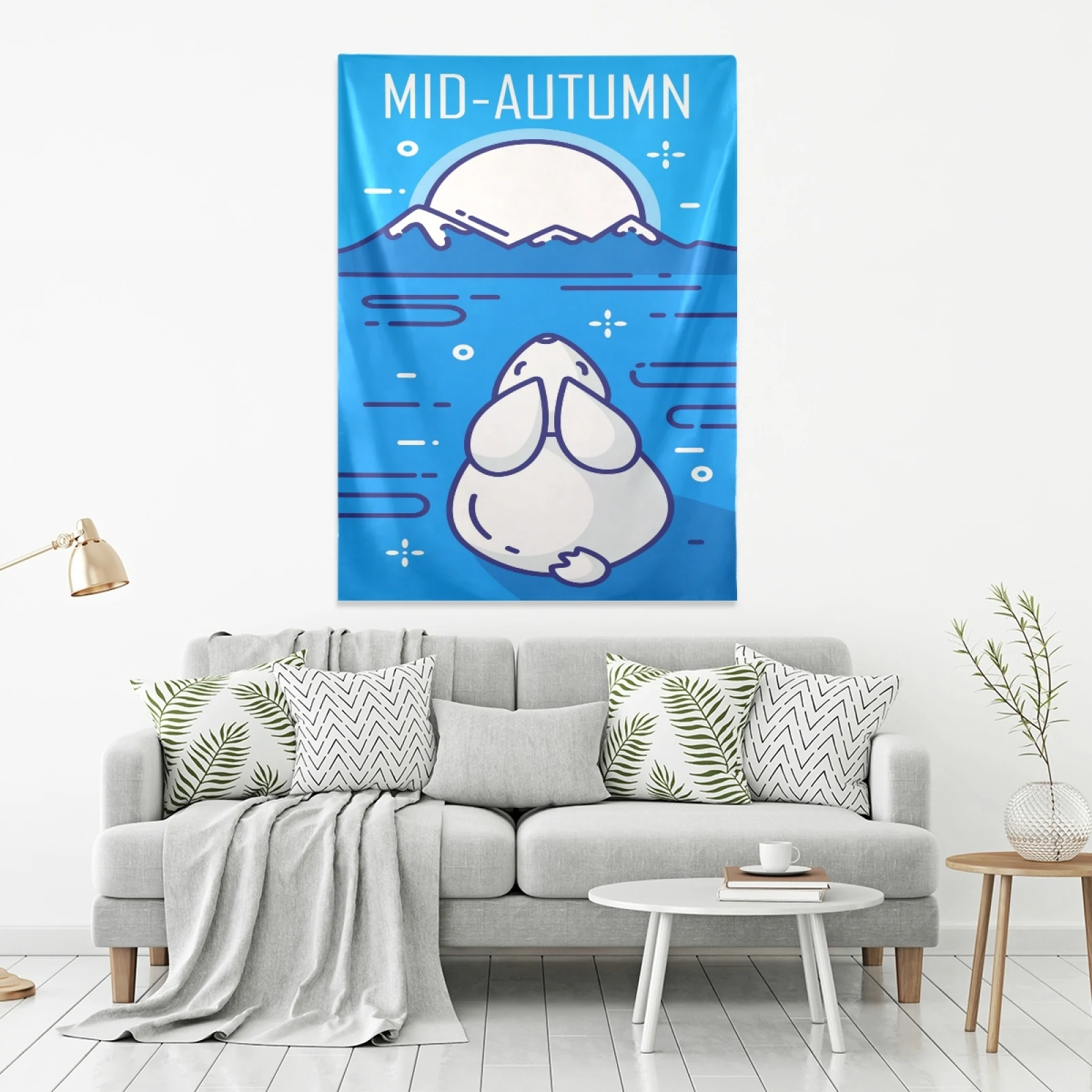 New Bedroom Dorm Living Room Home Decor Custom Logo 60*40inch Polyester cute animal Wall Tapestry customs logo