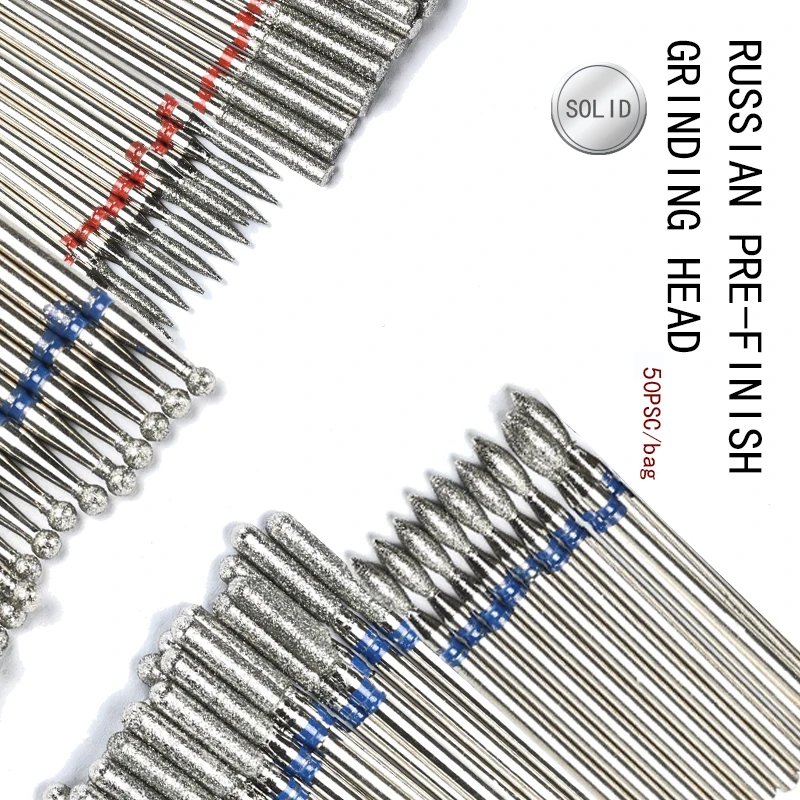 50 наборов шлифовальных головок для ногтей