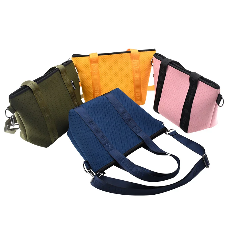 Сумка-тоут из неопрена на молнии