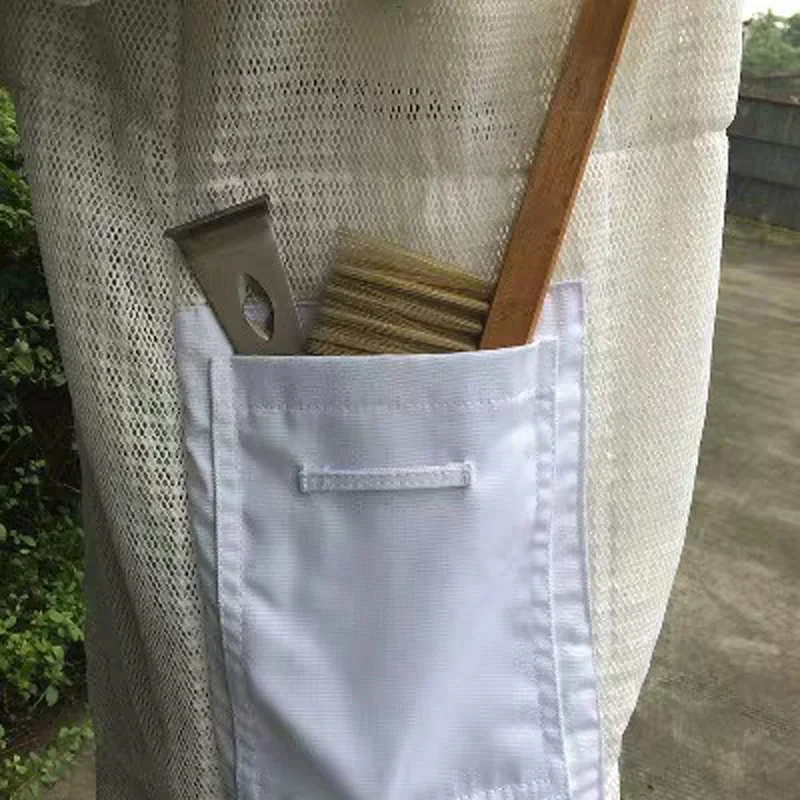 Ventilated Beekeeping Suit with Round Veil and zipper for Cotton Bee Suit