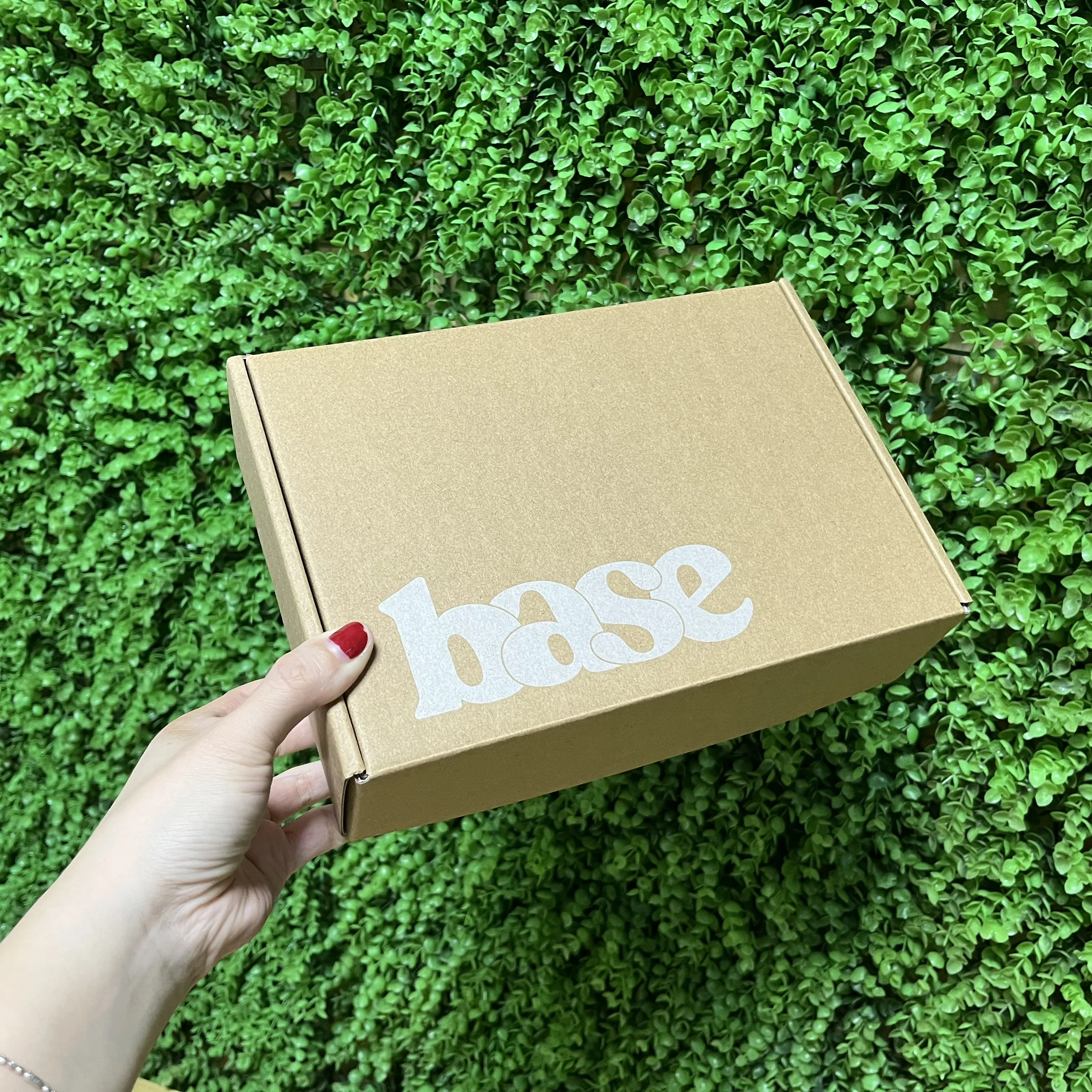 AT PACK FSC Biodegradable Pink Mailing Box Folding Paper Gift Box for Clothing for Soda and Coffee Packaging