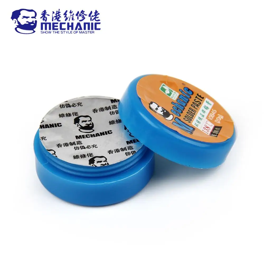 MECHANIC 138 Lead-Free Solder Tin Paste Low Temperature Melting Point Soldering Flux Welding Cream Sn42/Bi58 PCB BGA Repair Kit