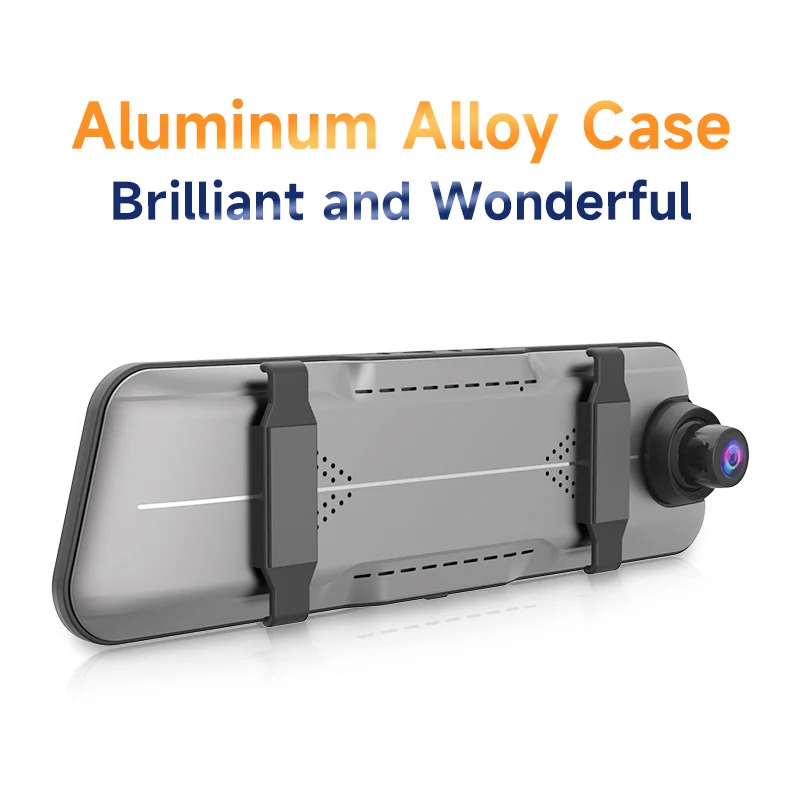 Overseas Warehouse Dash Cam 4K Touchscreen HD Car DVR Dashcam Front and Back Rear View Mirror Car Video Recorder Camera