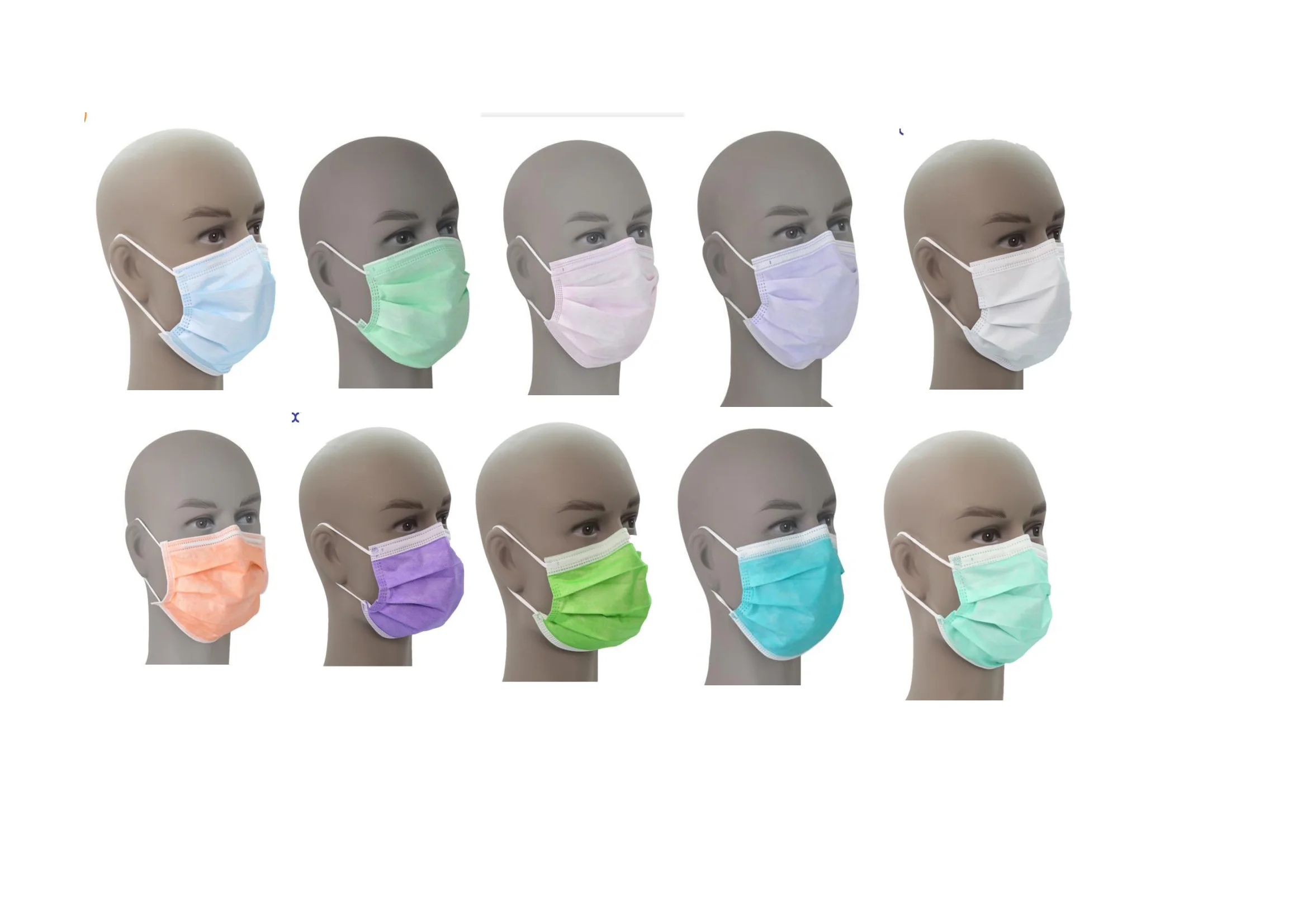 Most Popular Black 4 layer Full  face mask Custom Logo Disposable 50 pcs Black Face Masks