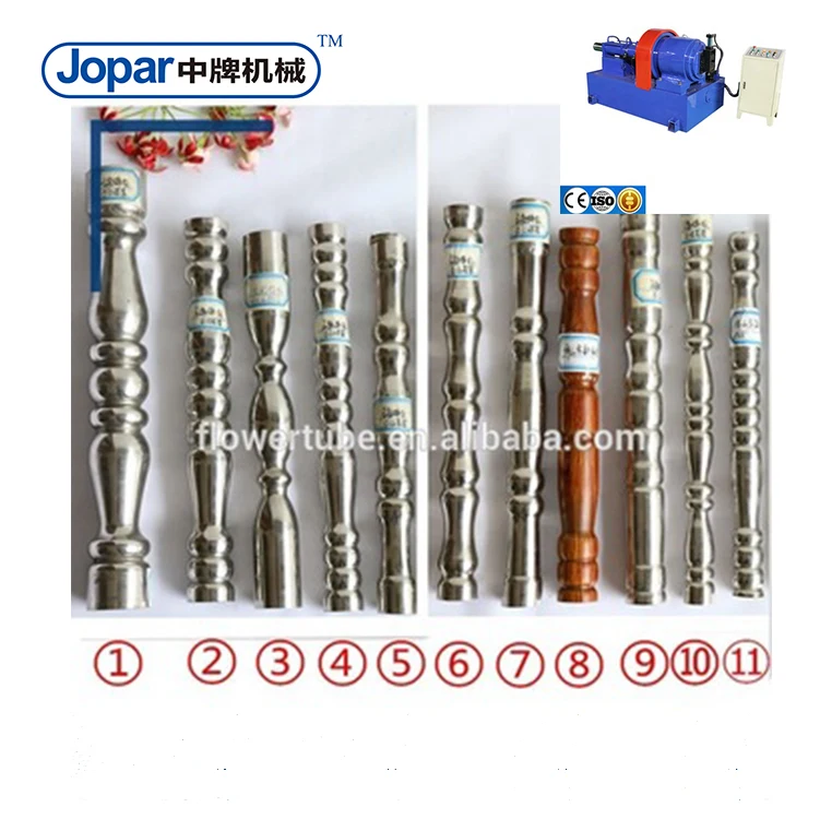 Pipe / Tube Stainless Steel Embossing Machine Pipe Flower Machine For Handrail