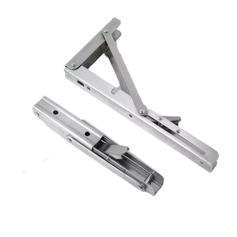 14 Inch Heavy Duty Furniture Adjustable Stainless Steel Supports Table Folding Workbench Bracket