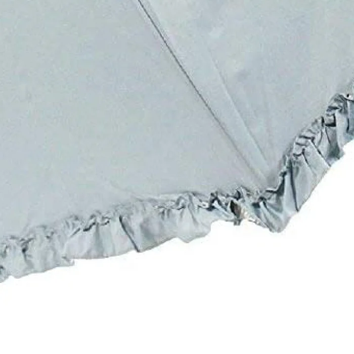 Sunny rain umbrella Cute dome-shaped  back side with silver coating hem with frills UV cut rate 99% UPF50 + | made to order