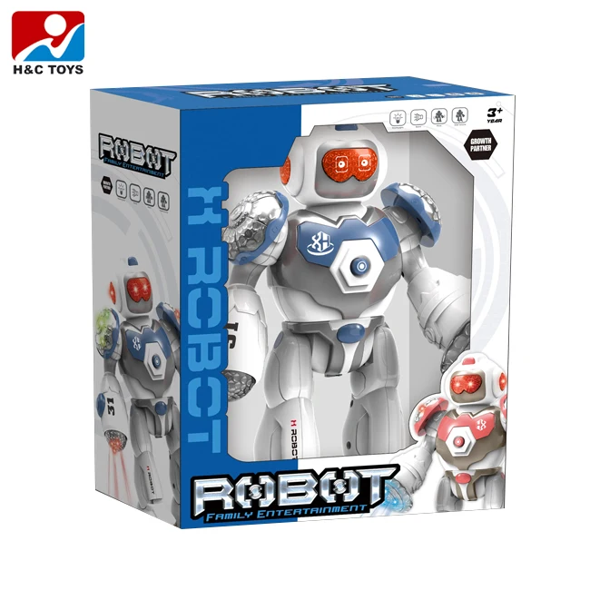 Smart robot toys intelligent music and light electric walking robot education kids robot toy